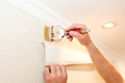 Pose de papier peint à la Bazouge-du-Désert — revêtements muraux et toiles de verre